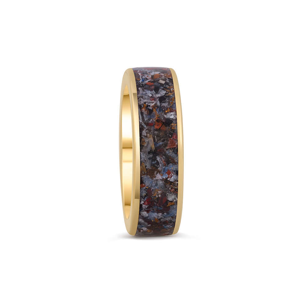 EHD - ORGONE POWER - Ring Yellow Gold | 999 Silver Neodymium Magnetic-the-taste.com